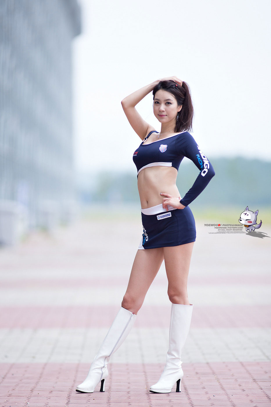 Korean girls racing queen