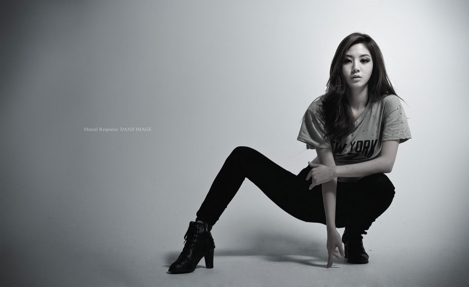 Chau Eun Korean studio photoshoot