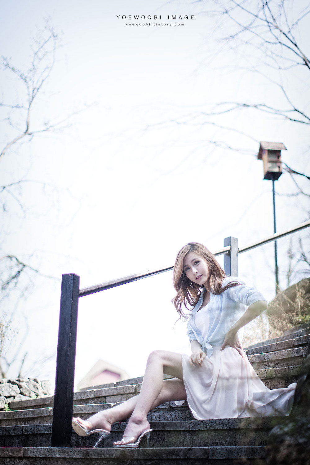 Korean model Park Soyu outdoor photoshoot