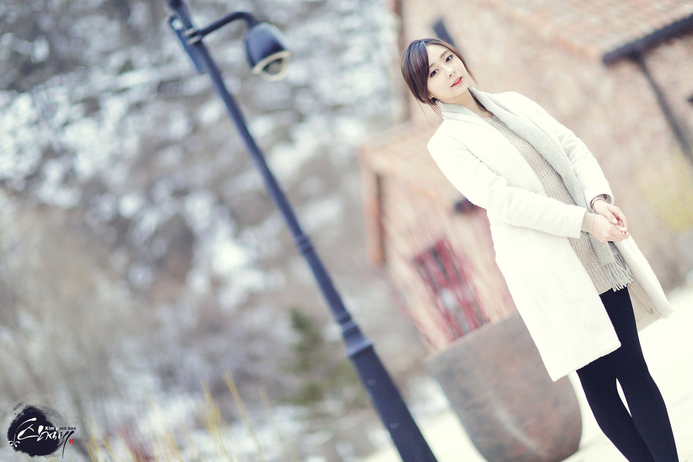 Korean model Seo Han Bit spring photoshoot
