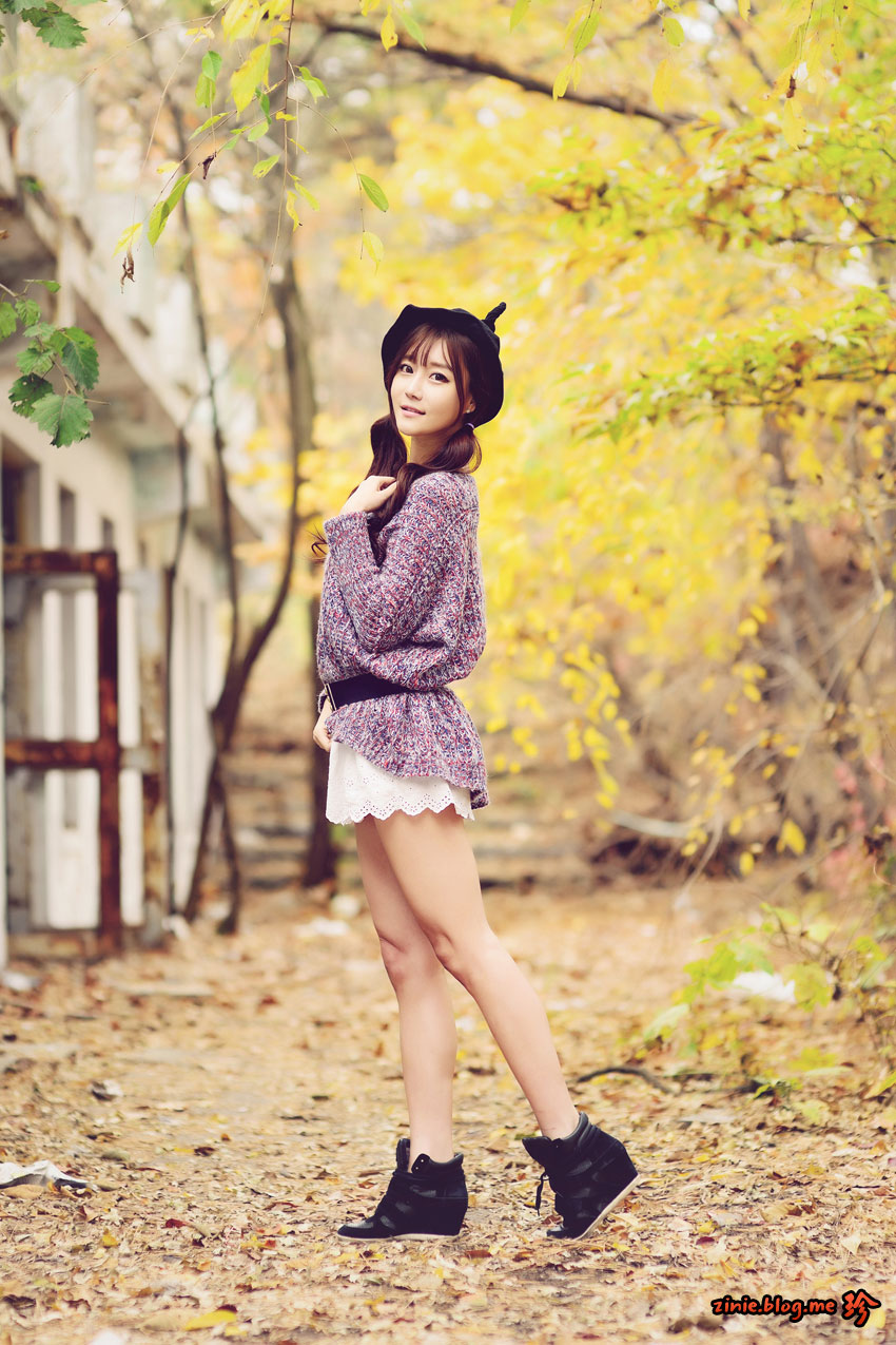 Choi Seul Gi Korean autumn photoshoot