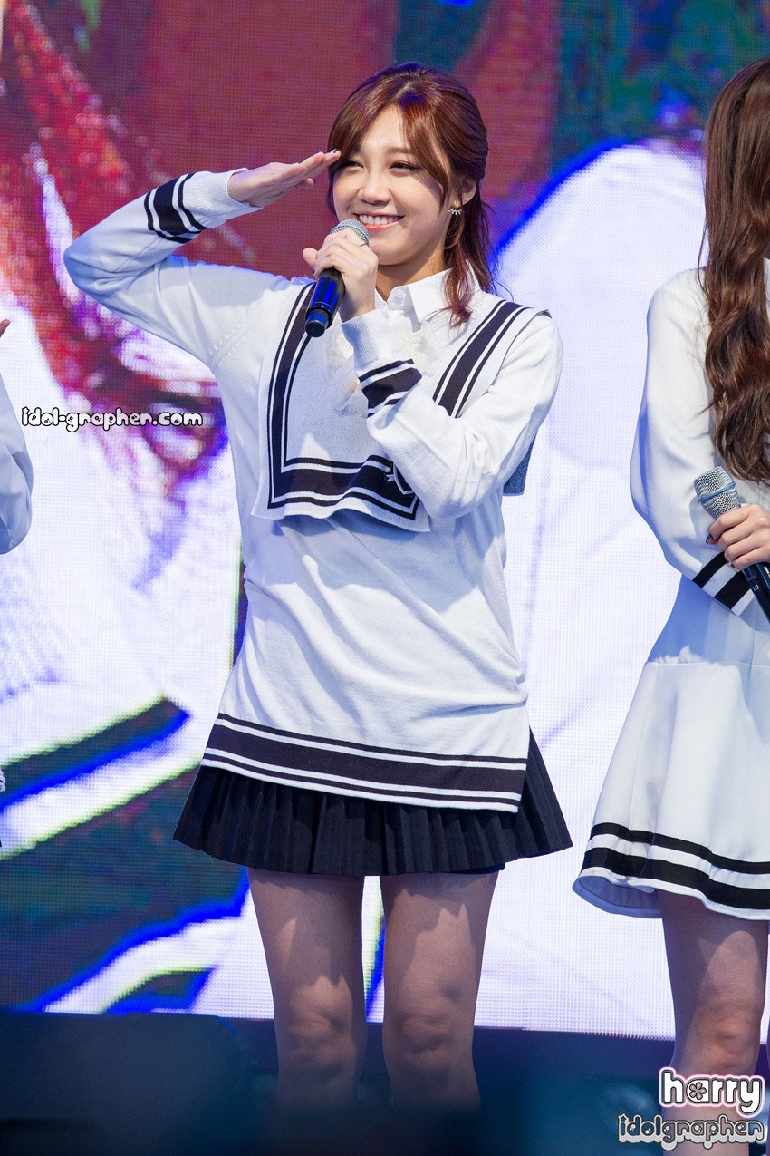 A Pink Eunji Korean sailor uniform style