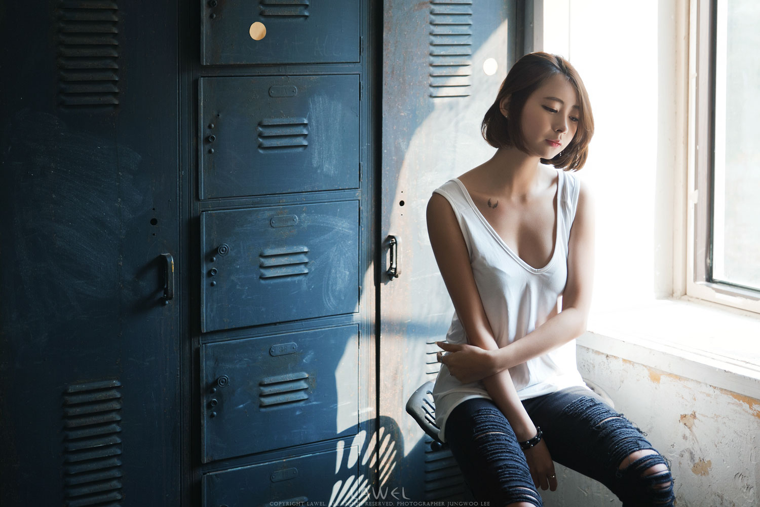Model Seo Han Bit beautiful studio photoshoot