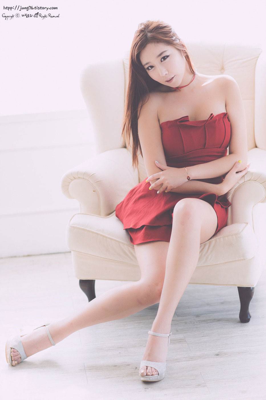 Model Kim Da On studio photoshoot
