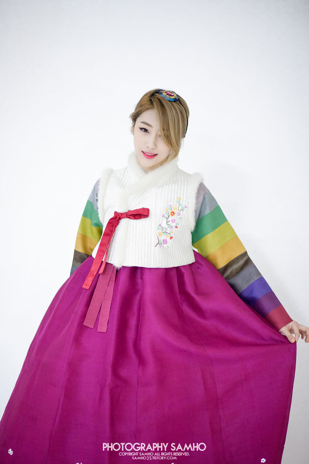 Rania Hyeme traditional Korean Hanbok dress